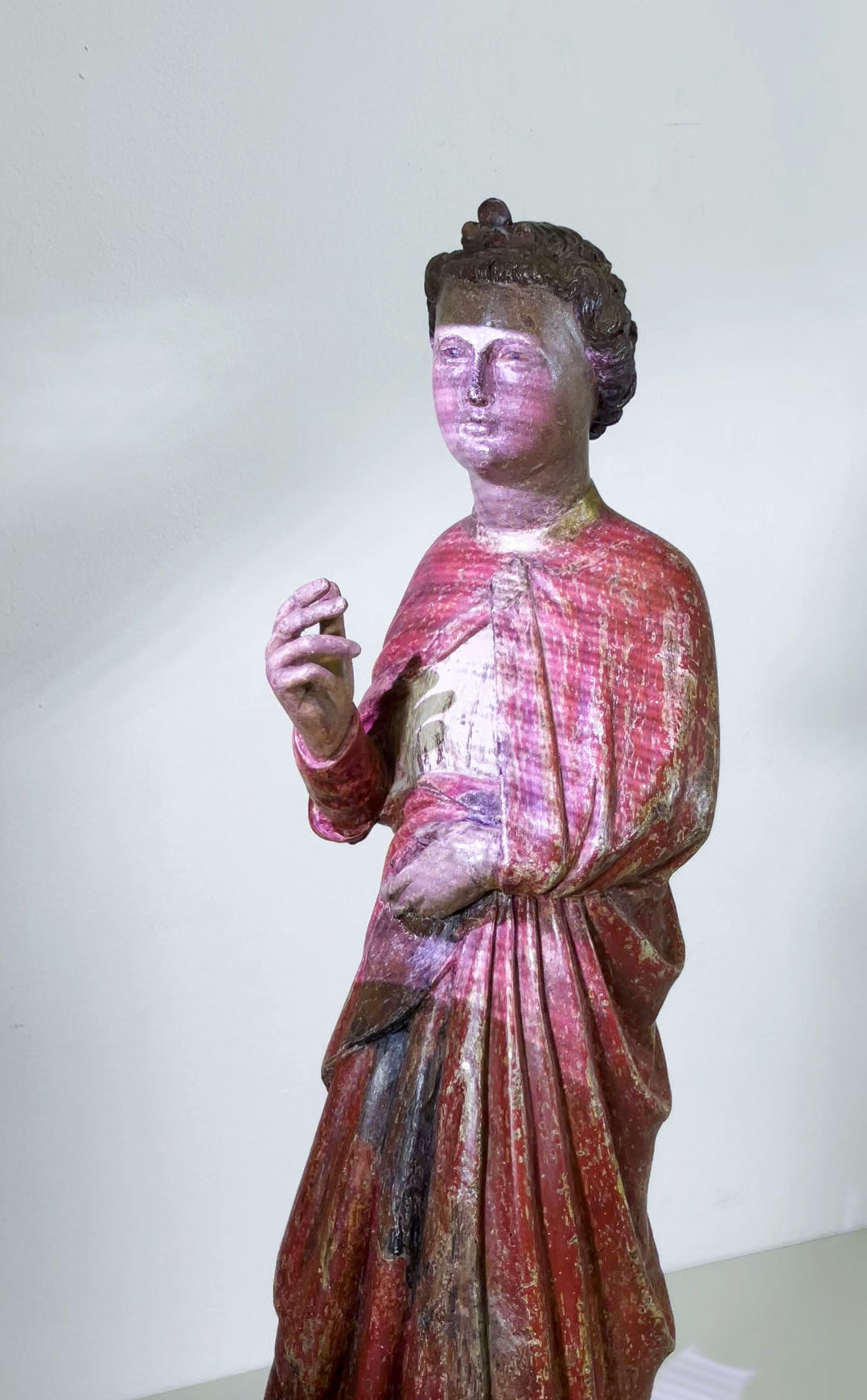 Processo di scansione 3D scultura lignea per progetto di arte contemporanea