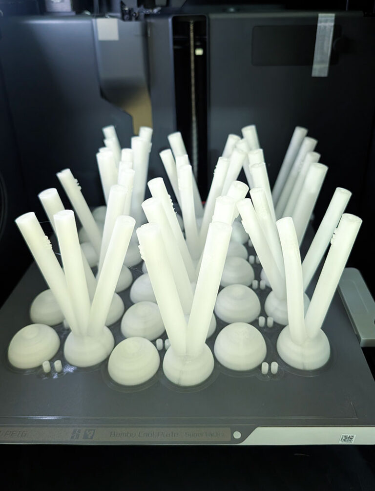 Master in PLA per fusione a cera persa, processo di stampa 3D per l'arte e scultura digitale.