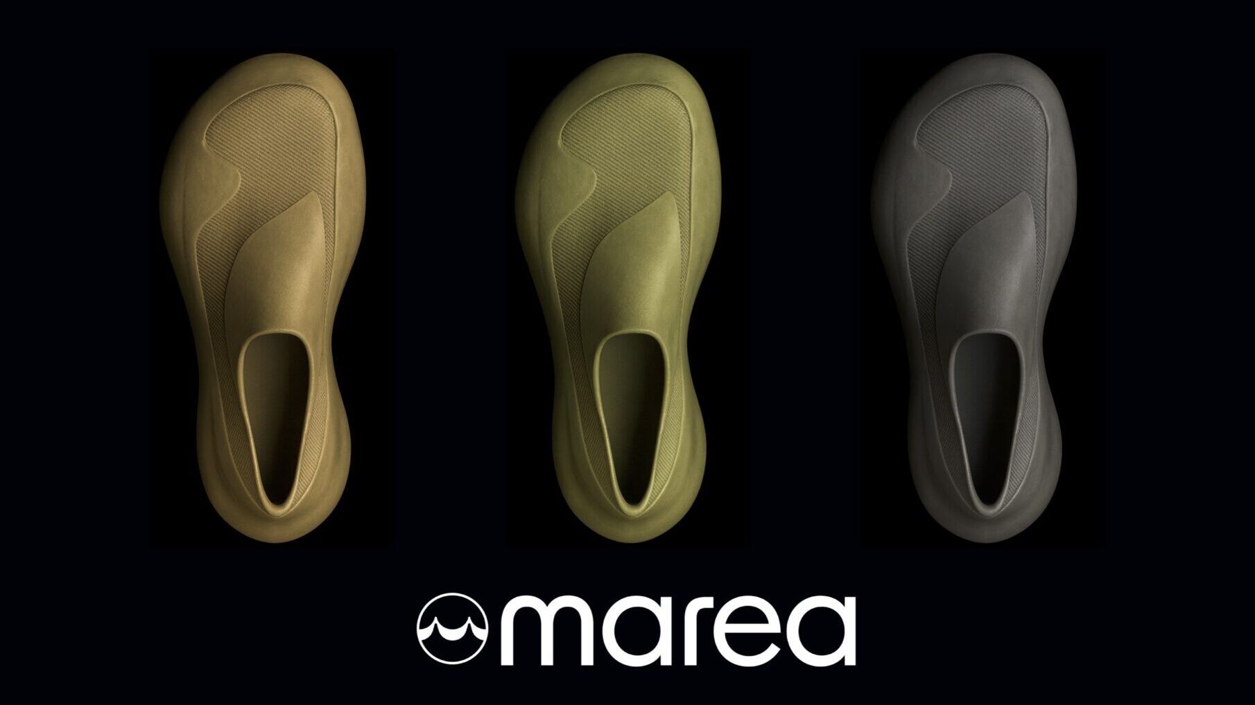 Prototipo MAREA: calzature stampate in 3D dal design monomateriale in TPU rigenerabile.